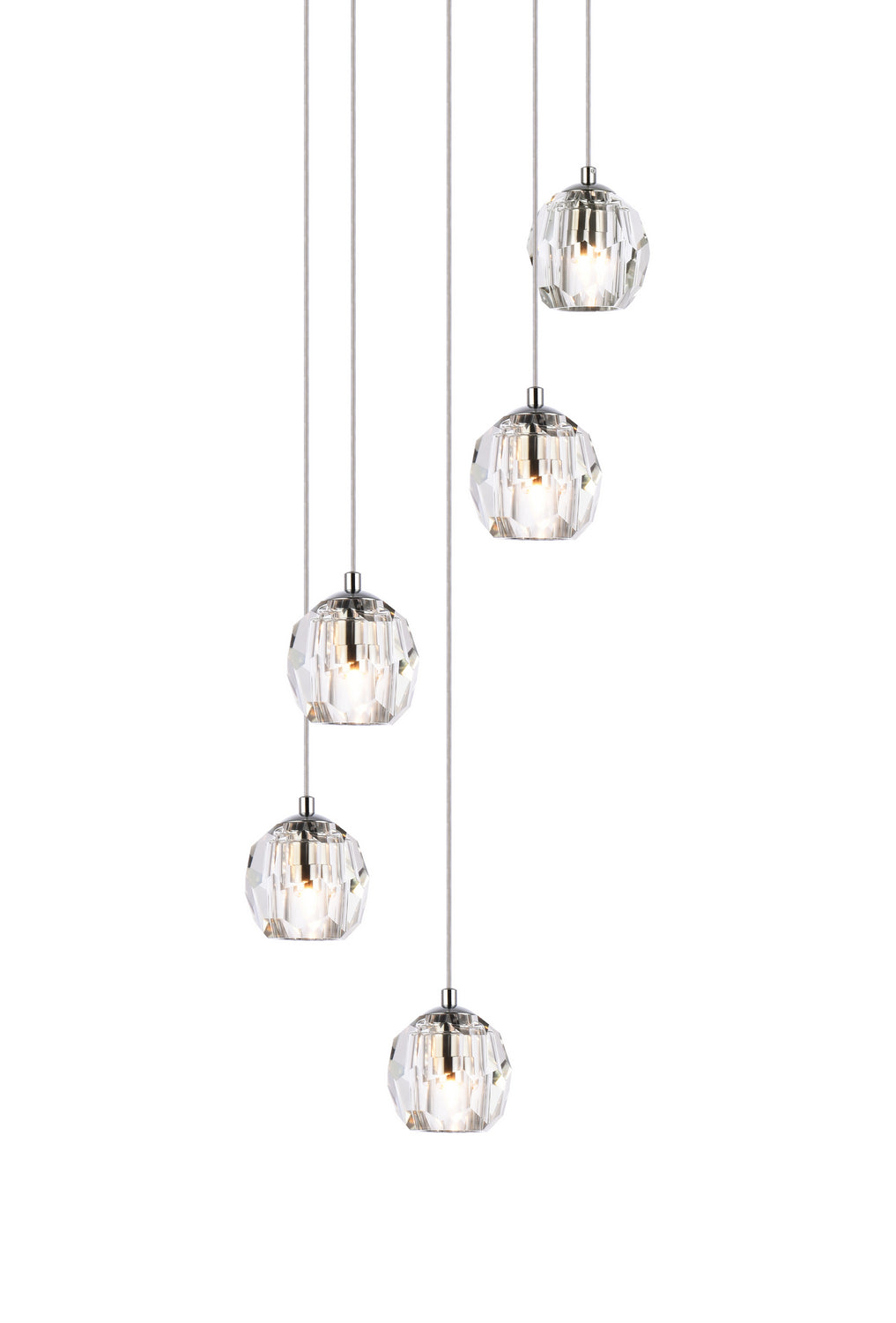 Elegant Lighting - 3505G12C - LED Pendant - Eren - Chrome