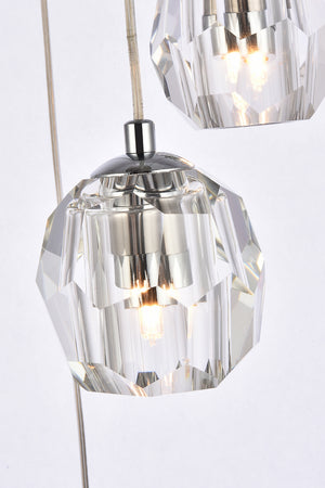 Elegant Lighting - 3505G12C - LED Pendant - Eren - Chrome