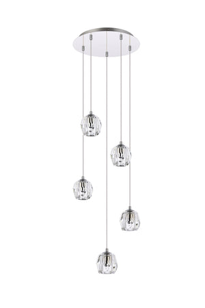 Elegant Lighting - 3505G12C - LED Pendant - Eren - Chrome