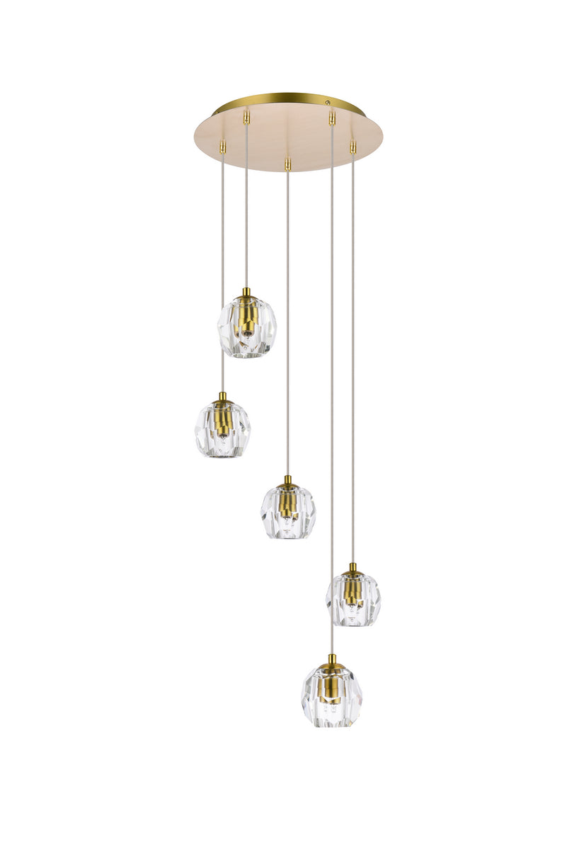 Elegant Lighting - 3505G12G - LED Pendant - Eren - Gold