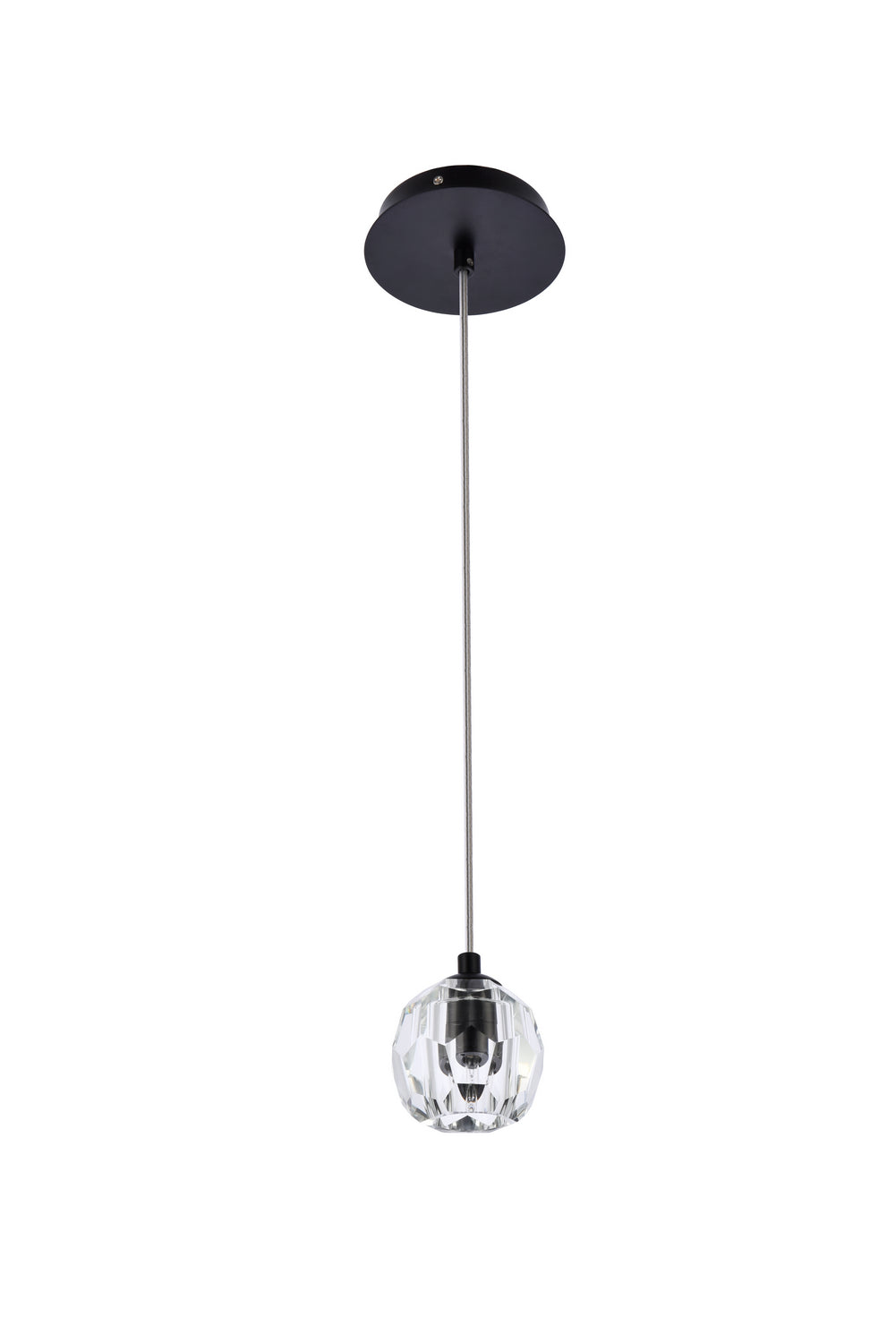 Elegant Lighting - 3505D6BK - LED Pendant - Eren - Black