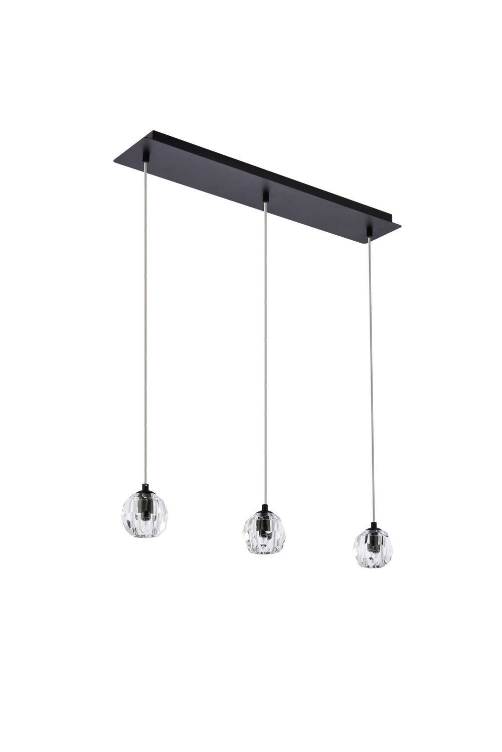 Elegant Lighting - 3505D28BK - LED Pendant - Eren - Black