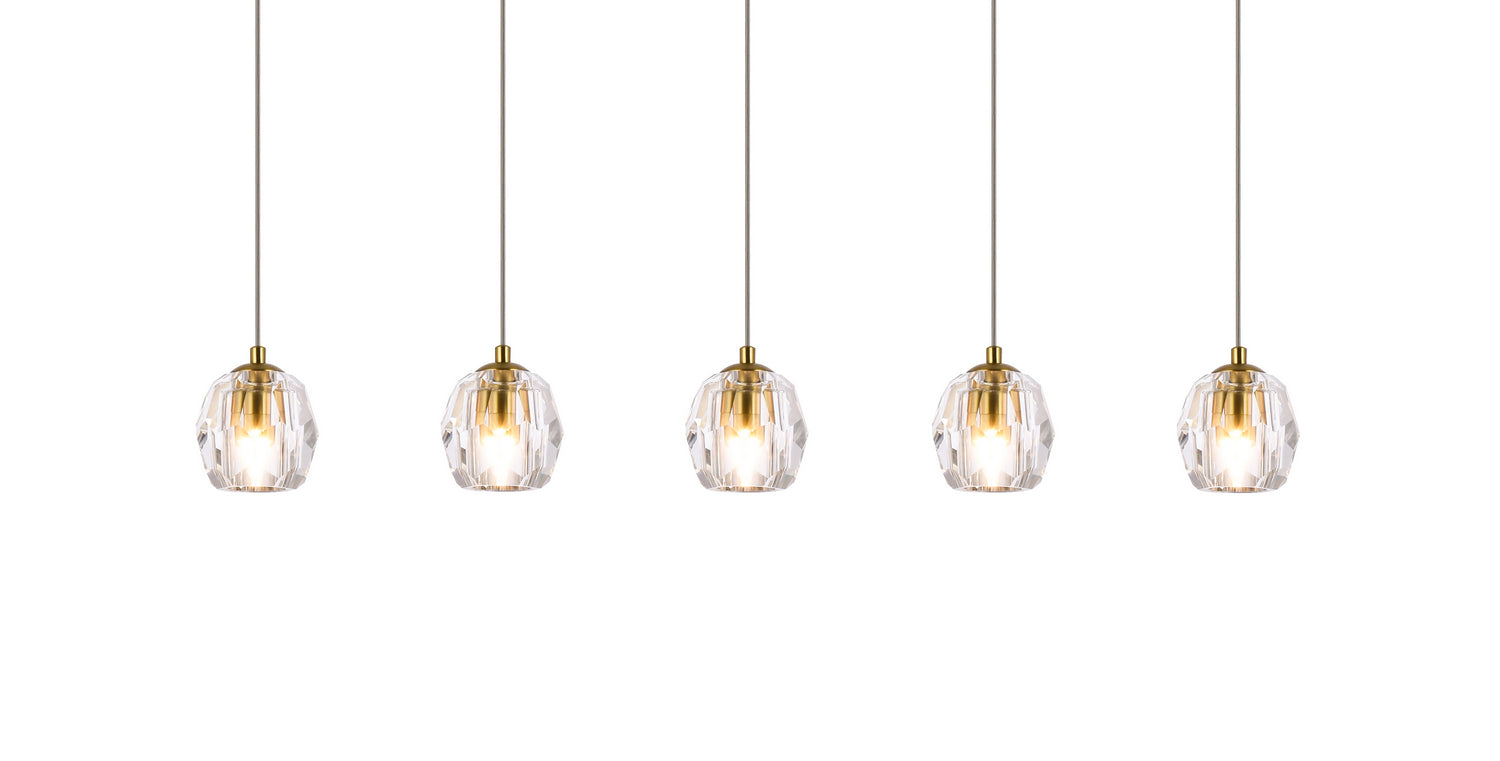 Elegant Lighting - 3505D32G - LED Pendant - Eren - Gold