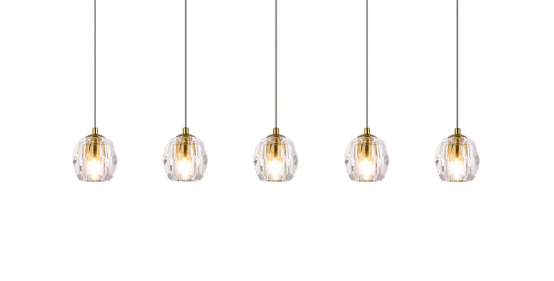 Elegant Lighting - 3505D32G - LED Pendant - Eren - Gold