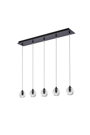 Elegant Lighting - 3505D32BK - LED Pendant - Eren - Black