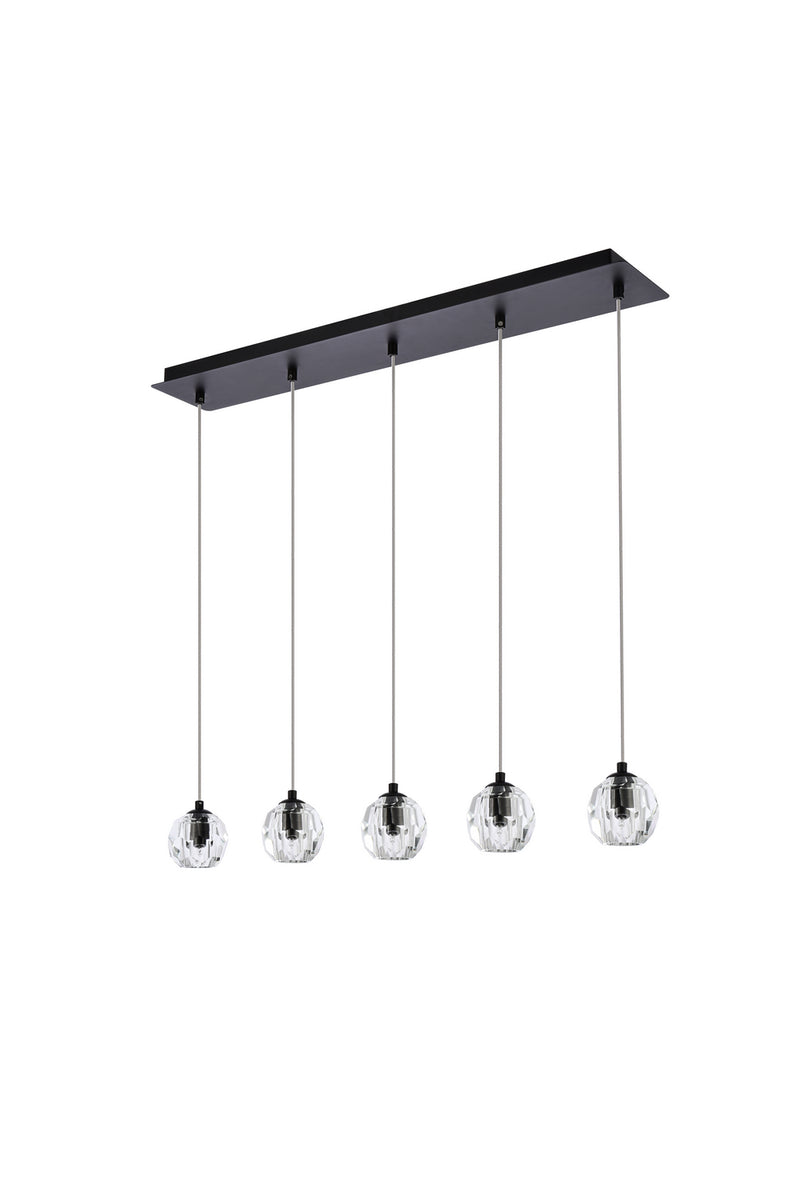 Elegant Lighting - 3505D32BK - LED Pendant - Eren - Black