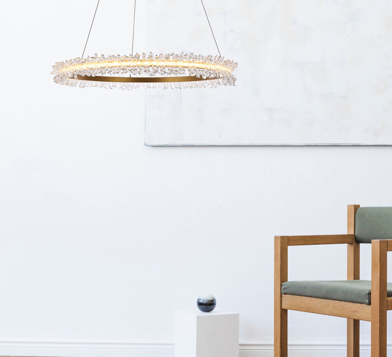 Elegant Lighting - 3506D26G - LED Pendant - Laurel - Gold