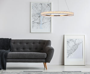 Elegant Lighting - 3506D34G - LED Pendant - Laurel - Gold