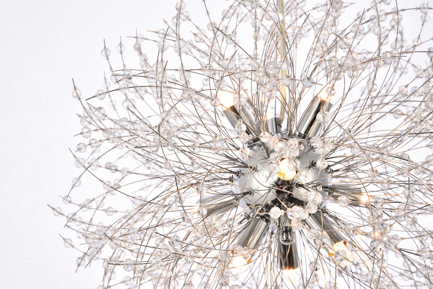 Elegant Lighting - 3507D18C - Nine Light Pendant - Solace - Chrome