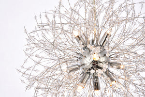 Elegant Lighting - 3507D18C - Nine Light Pendant - Solace - Chrome