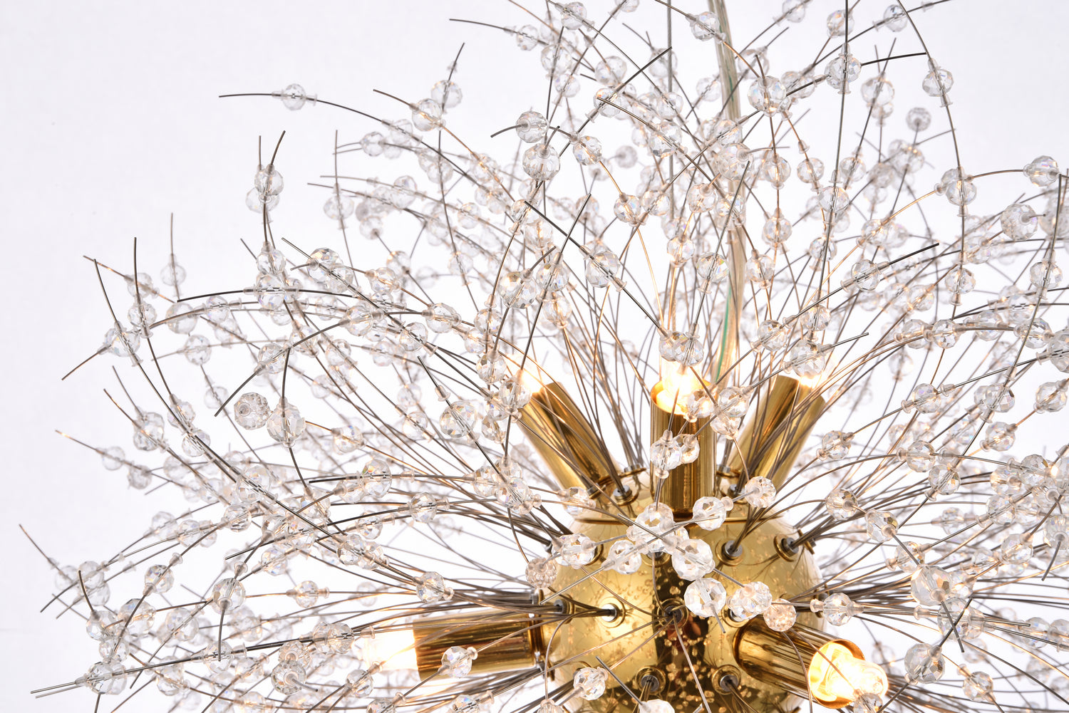 Elegant Lighting - 3507D18G - Nine Light Pendant - Solace - Gold
