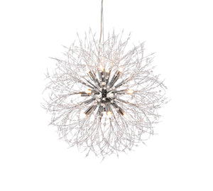 Elegant Lighting - 3507D24C - 12 Light Pendant - Solace - Chrome