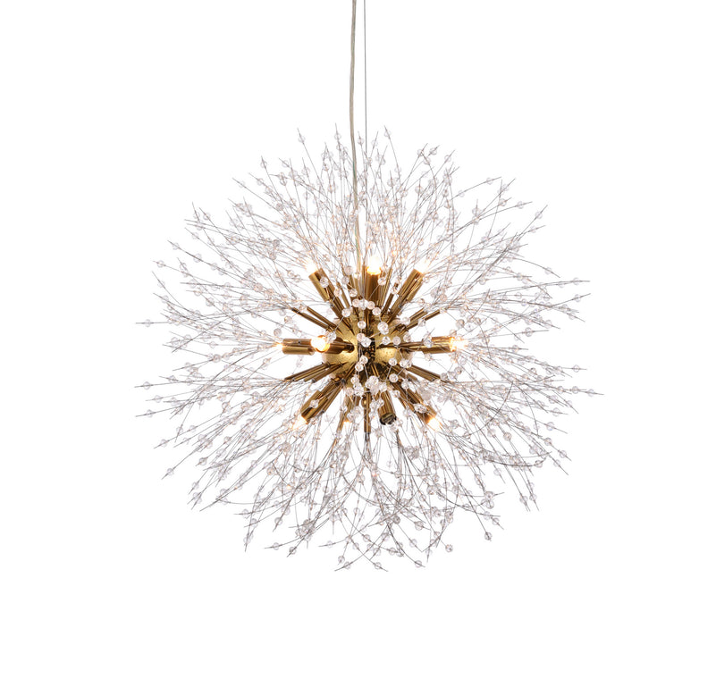 Elegant Lighting - 3507D24G - 12 Light Pendant - Solace - Gold