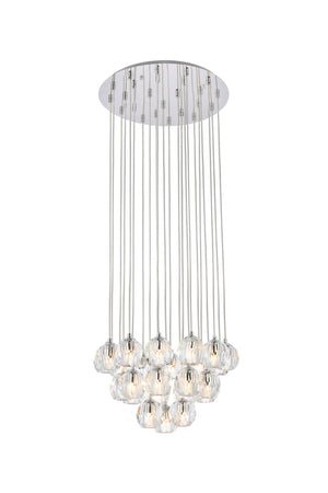 Elegant Lighting - 3505G19C - LED Pendant - Eren - Chrome