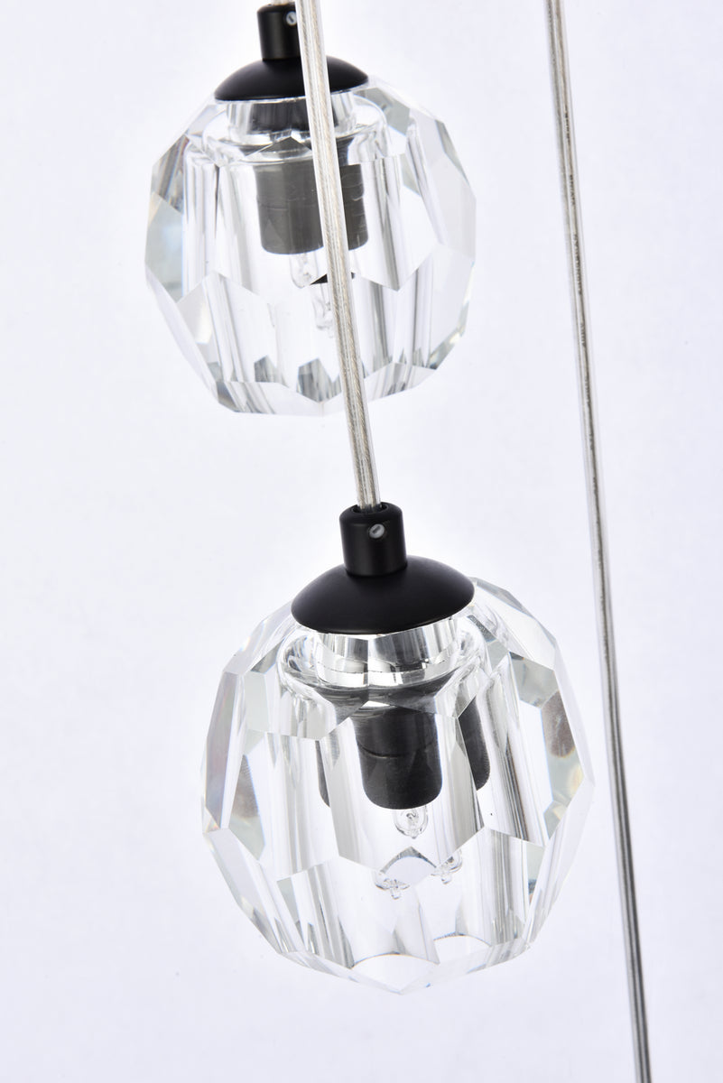 Elegant Lighting - 3505G19BK - LED Pendant - Eren - Black