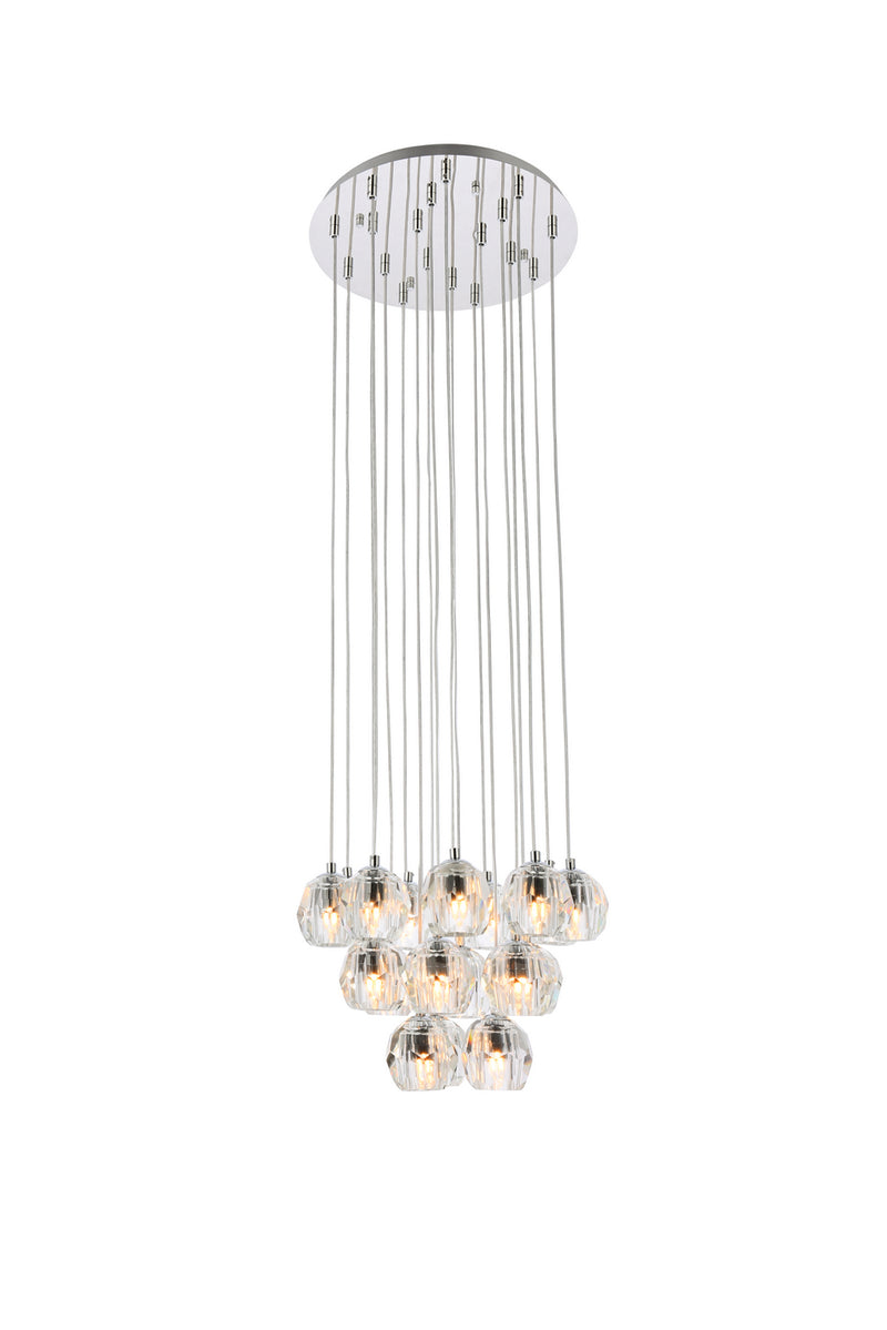 Elegant Lighting - 3505G15C - LED Pendant - Eren - Chrome