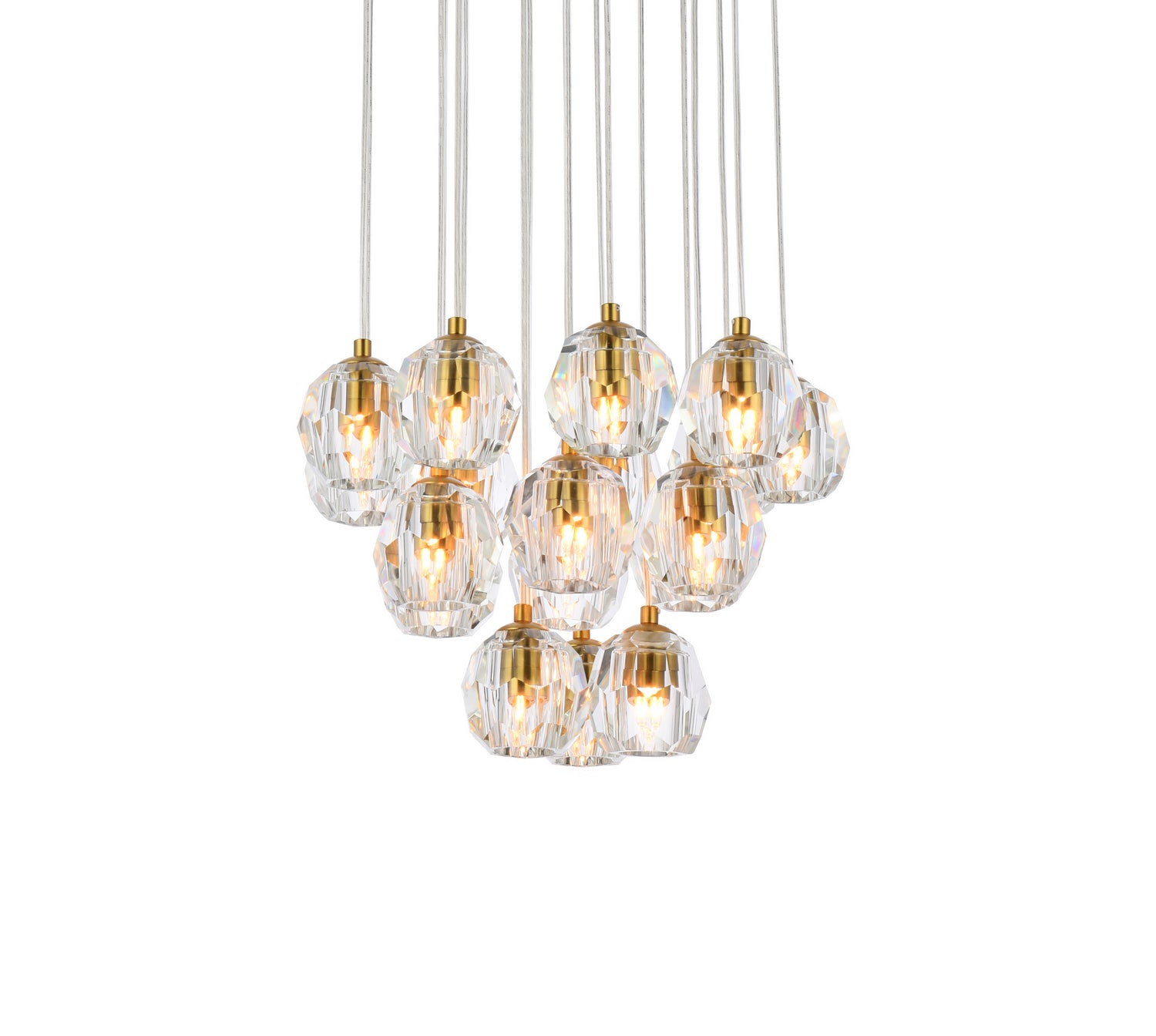 Elegant Lighting - 3505G15G - LED Pendant - Eren - Gold