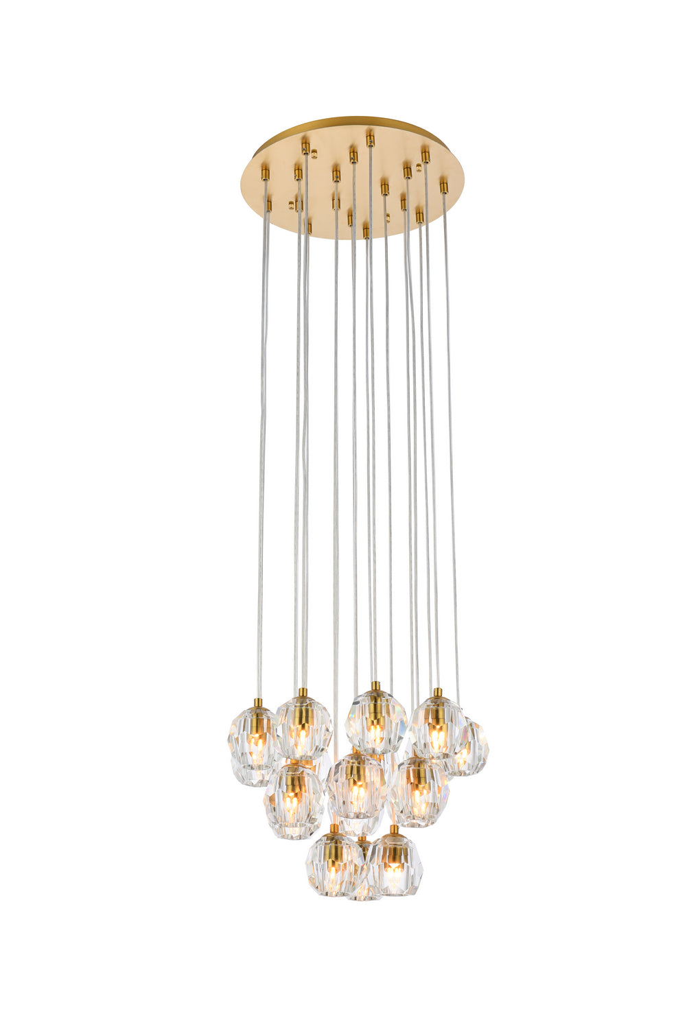 Elegant Lighting - 3505G15G - LED Pendant - Eren - Gold