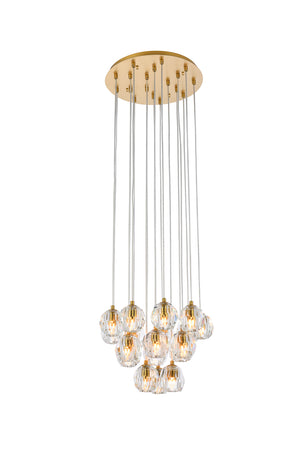 Elegant Lighting - 3505G15G - LED Pendant - Eren - Gold