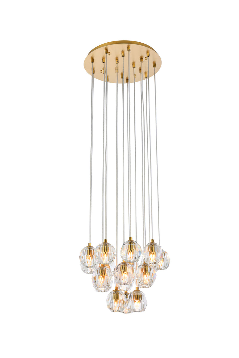 Elegant Lighting - 3505G15G - LED Pendant - Eren - Gold