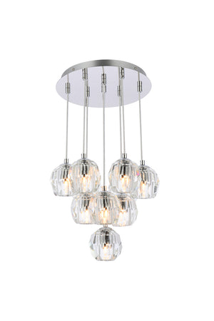 Elegant Lighting - 3505G11C - LED Pendant - Eren - Chrome