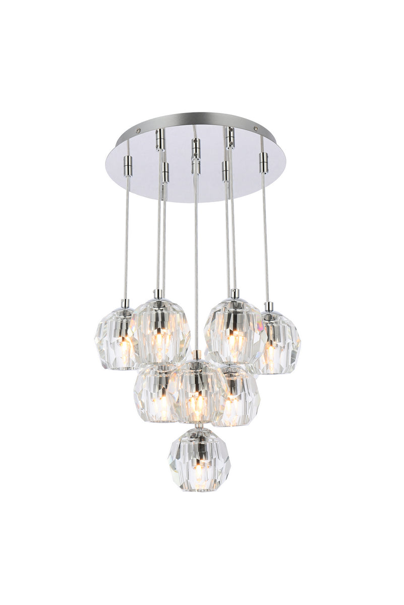 Elegant Lighting - 3505G11C - LED Pendant - Eren - Chrome