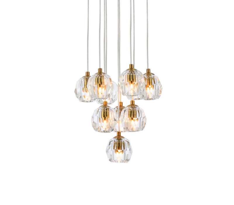 Elegant Lighting - 3505G11G - LED Pendant - Eren - Gold