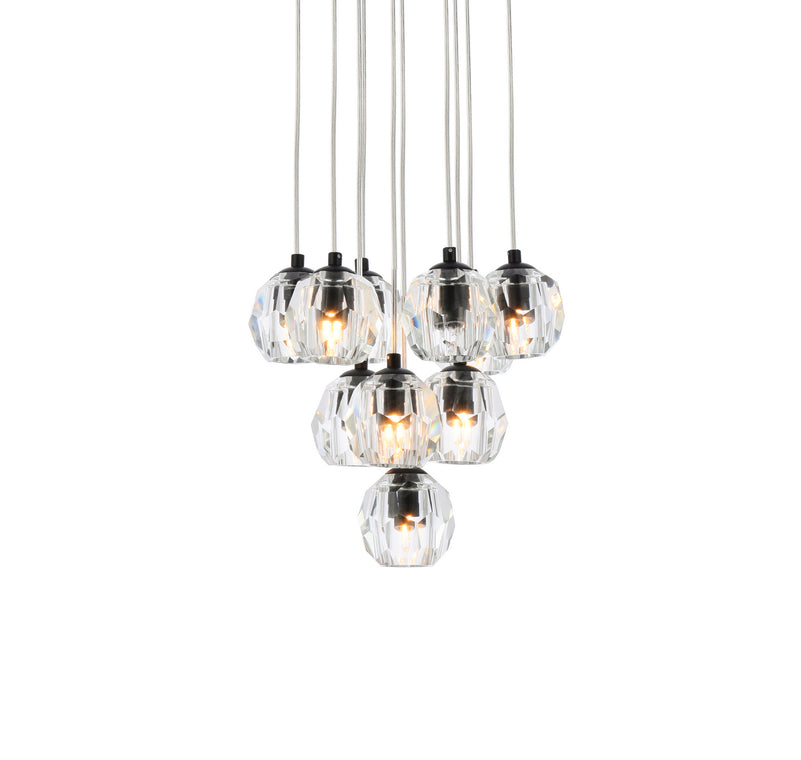 Elegant Lighting - 3505G11BK - LED Pendant - Eren - Black