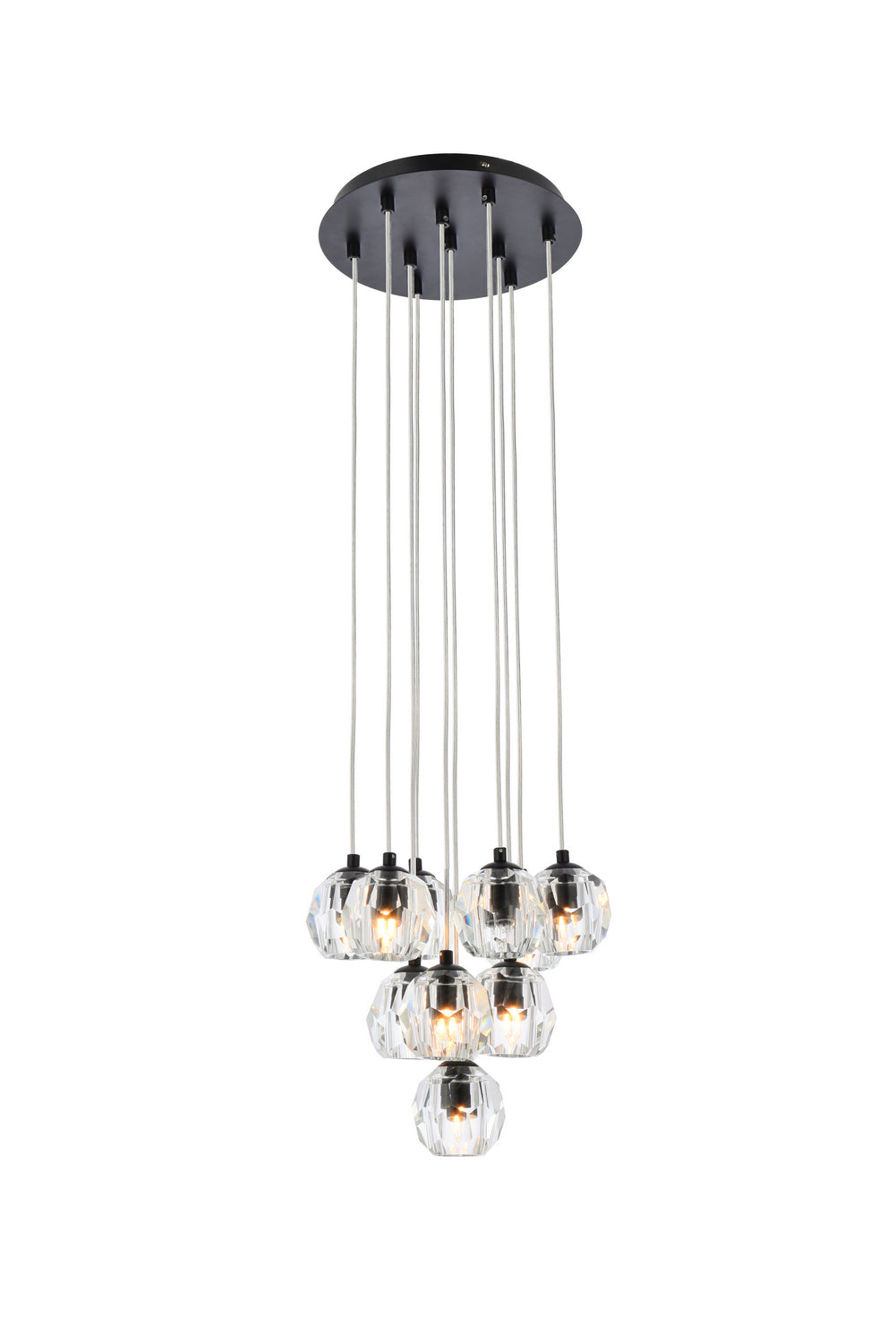 Elegant Lighting - 3505G11BK - LED Pendant - Eren - Black