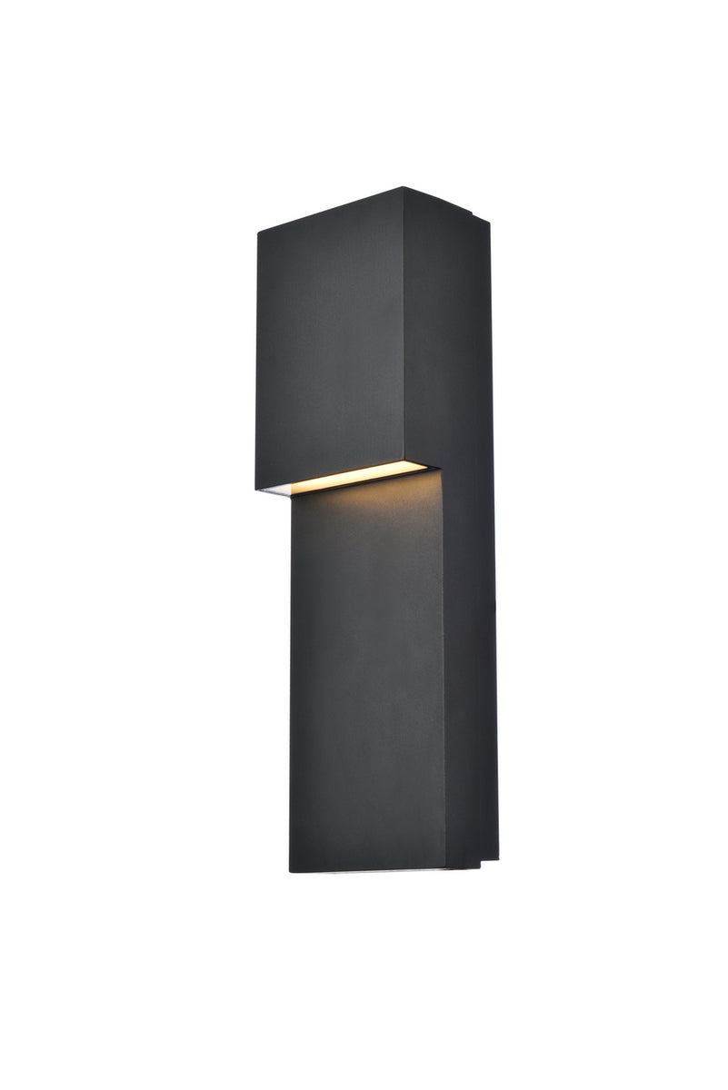 Elegant Lighting - LDOD4001BK - LED Outdoor Wall Lamp - Raine - black