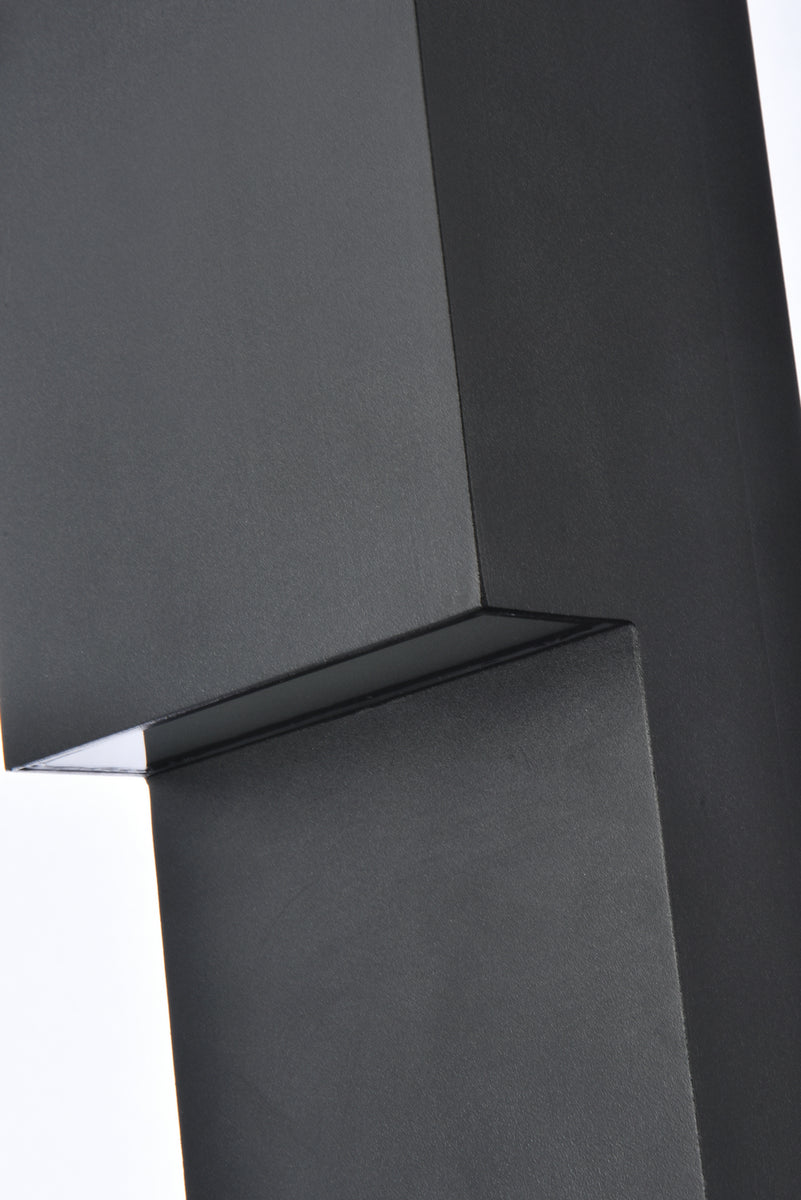 Elegant Lighting - LDOD4001BK - LED Outdoor Wall Lamp - Raine - black