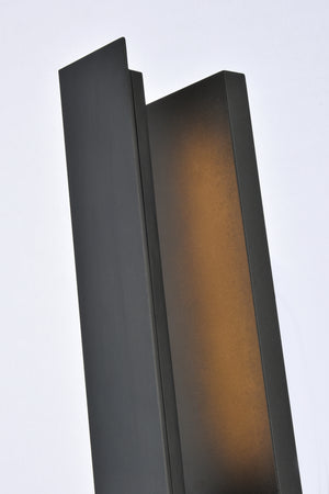 Elegant Lighting - LDOD4005BK - LED Outdoor Wall Lamp - Raine - black