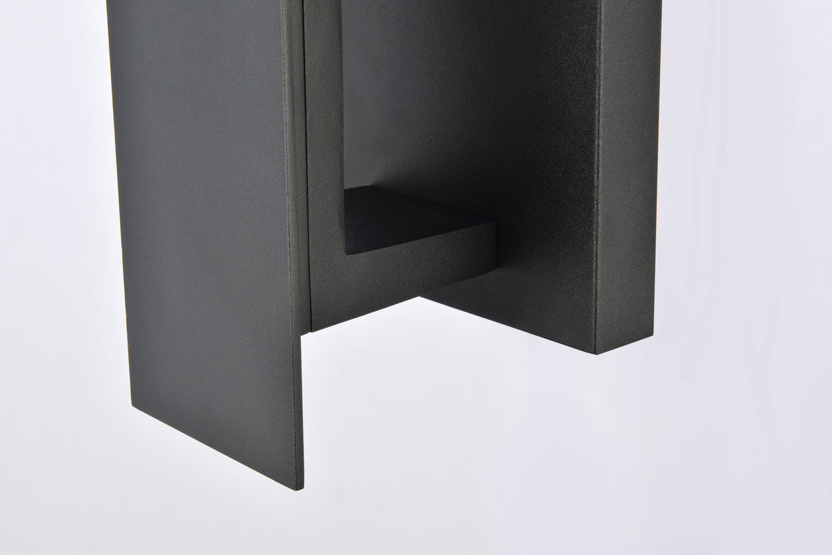 Elegant Lighting - LDOD4005BK - LED Outdoor Wall Lamp - Raine - black