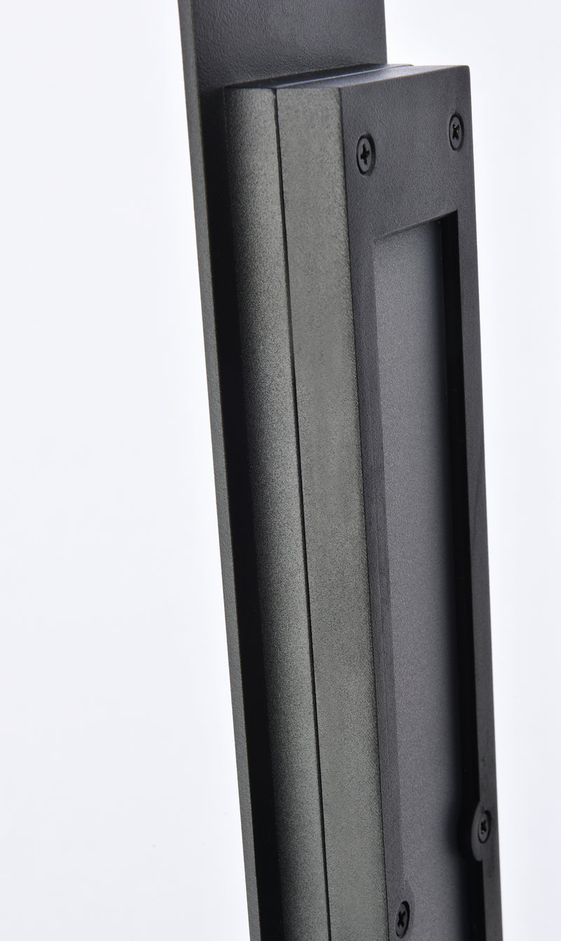 Elegant Lighting - LDOD4005BK - LED Outdoor Wall Lamp - Raine - black