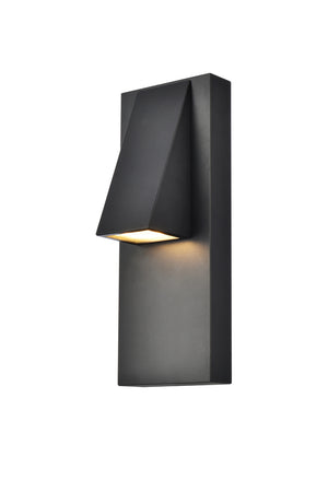 Elegant Lighting - LDOD4006BK - LED Outdoor Wall Lamp - Raine - black