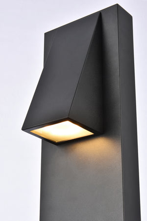Elegant Lighting - LDOD4006BK - LED Outdoor Wall Lamp - Raine - black