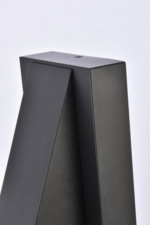 Elegant Lighting - LDOD4006BK - LED Outdoor Wall Lamp - Raine - black