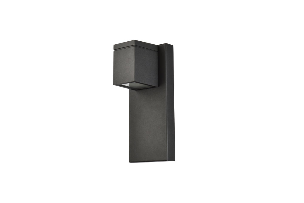 Elegant Lighting - LDOD4007BK - LED Outdoor Wall Lamp - Raine - black