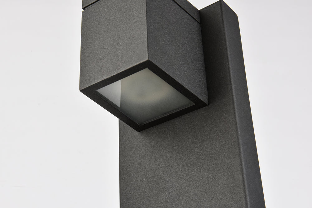 Elegant Lighting - LDOD4007BK - LED Outdoor Wall Lamp - Raine - black