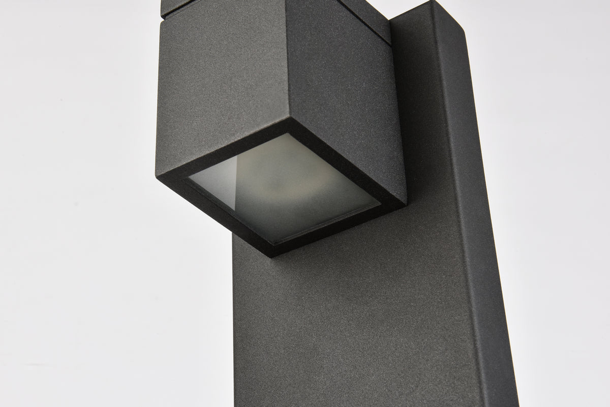 Elegant Lighting - LDOD4007BK - LED Outdoor Wall Lamp - Raine - black