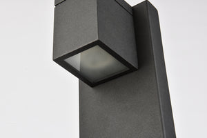 Elegant Lighting - LDOD4007BK - LED Outdoor Wall Lamp - Raine - black