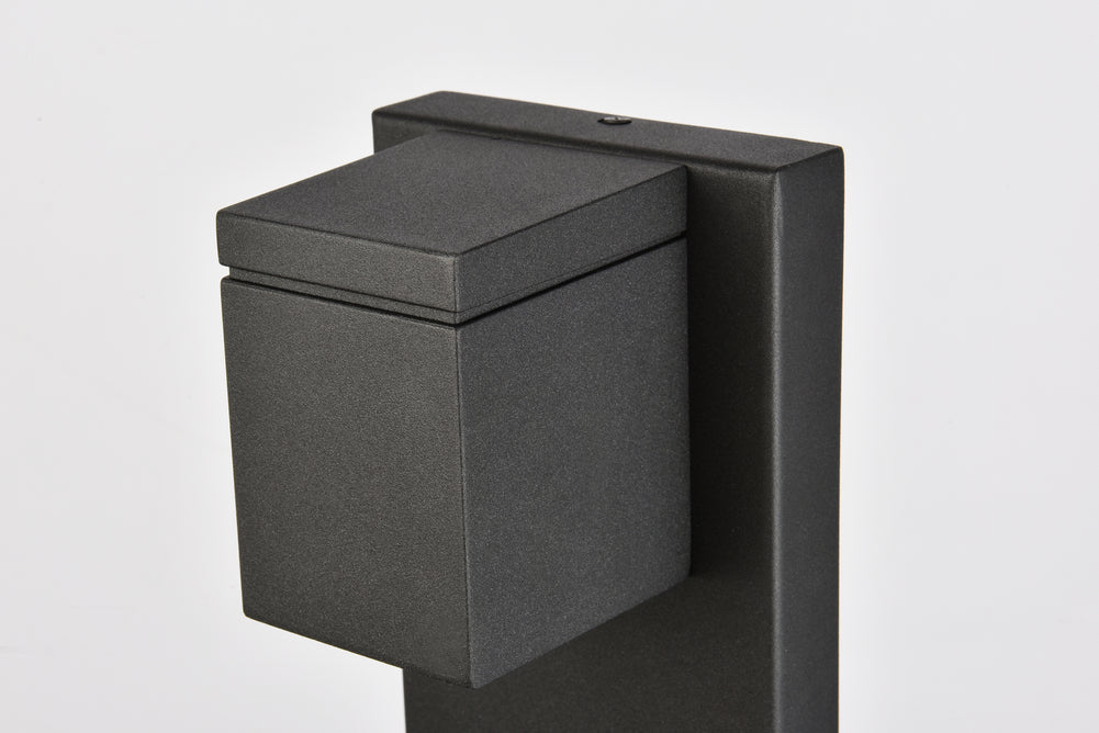 Elegant Lighting - LDOD4007BK - LED Outdoor Wall Lamp - Raine - black