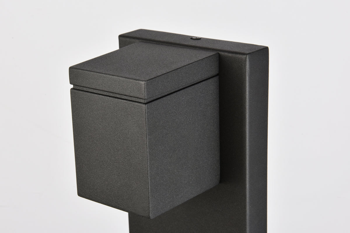 Elegant Lighting - LDOD4007BK - LED Outdoor Wall Lamp - Raine - black