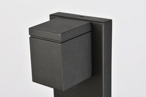 Elegant Lighting - LDOD4007BK - LED Outdoor Wall Lamp - Raine - black