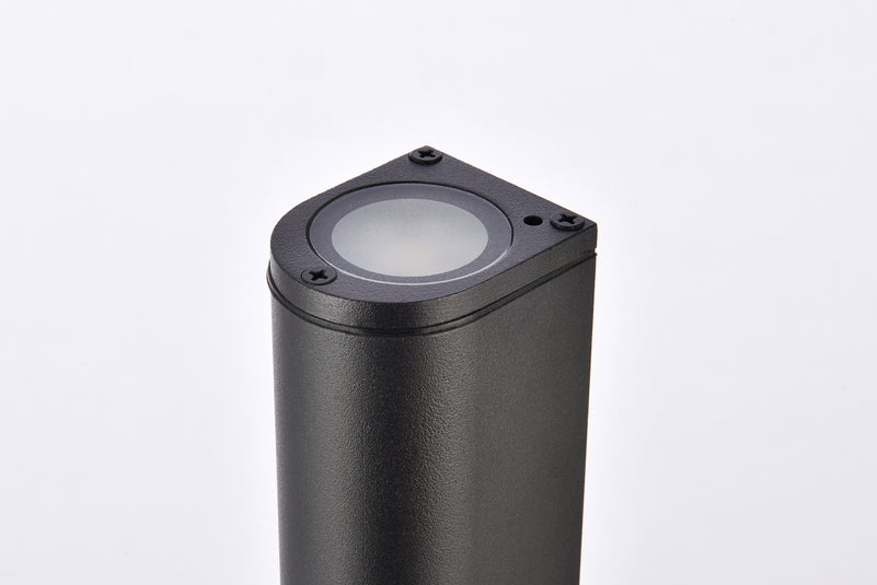 Elegant Lighting - LDOD4008BK - LED Outdoor Wall Lamp - Raine - black