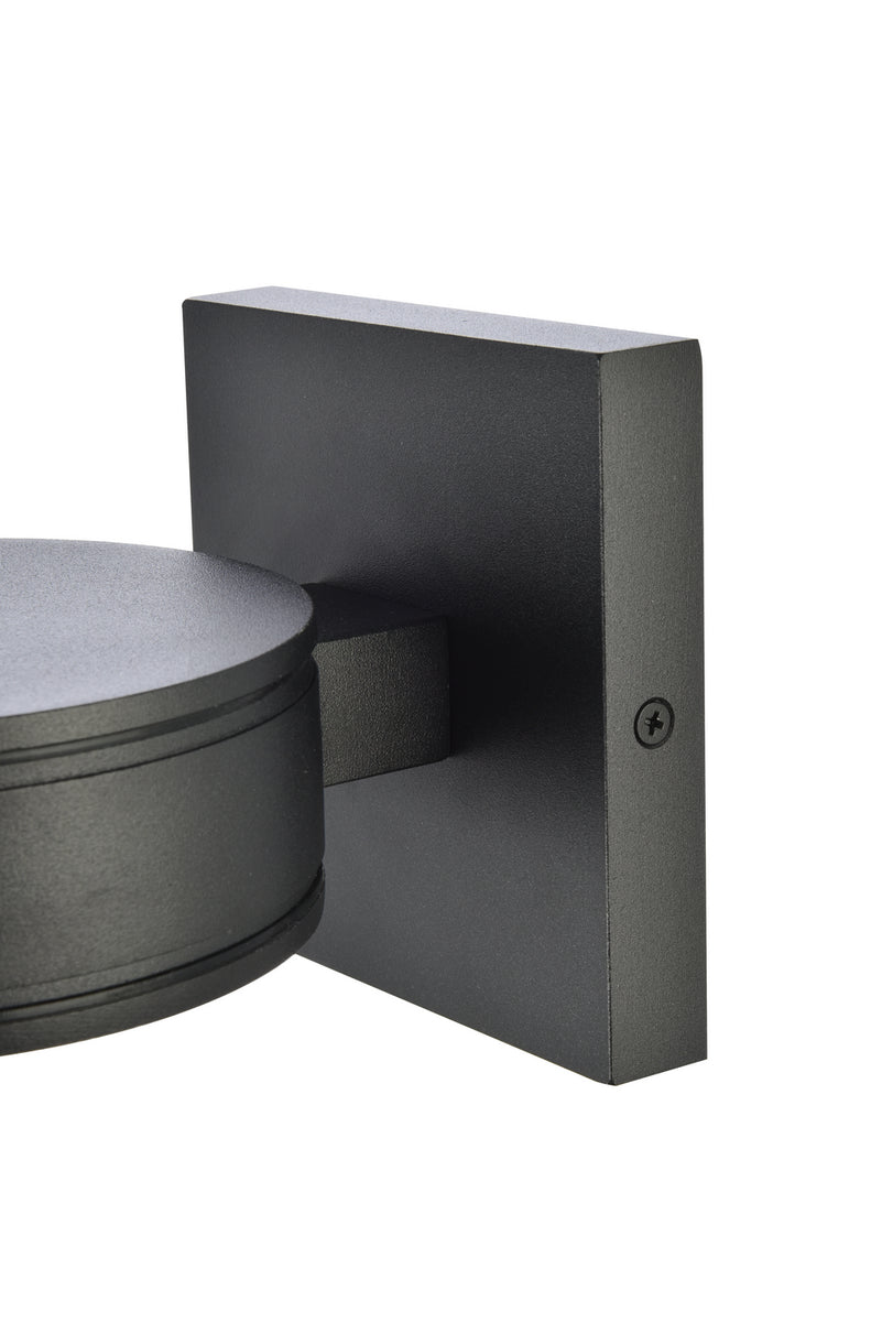 Elegant Lighting - LDOD4018BK - LED Outdoor Wall Lamp - Raine - black