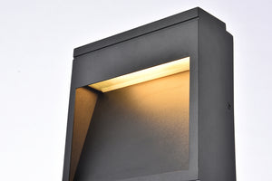 Elegant Lighting - LDOD4019BK - LED Outdoor Wall Lamp - Raine - black