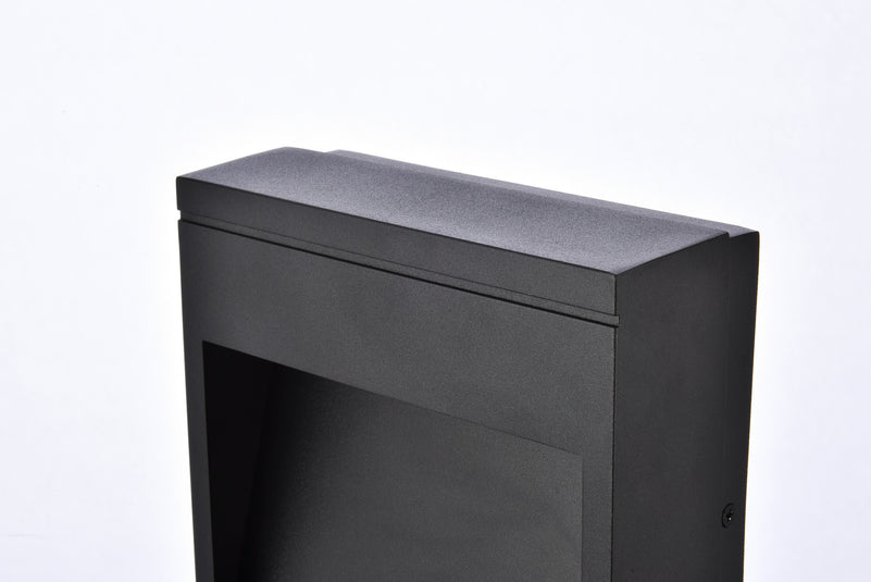 Elegant Lighting - LDOD4019BK - LED Outdoor Wall Lamp - Raine - black