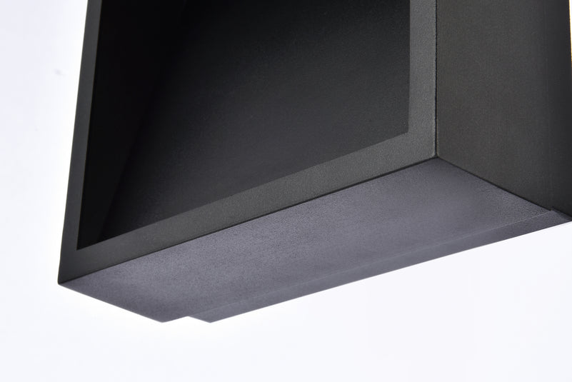 Elegant Lighting - LDOD4019BK - LED Outdoor Wall Lamp - Raine - black