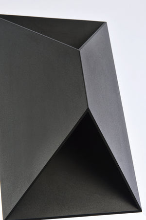 Elegant Lighting - LDOD4022BK - LED Outdoor Wall Lamp - Raine - black
